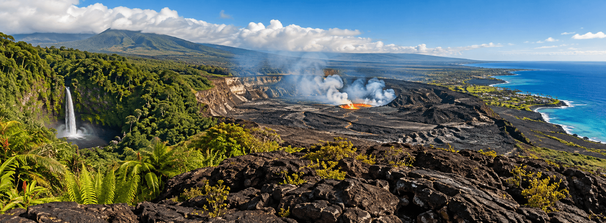 Hawaiʻi Big Island: Kona, Hilo & Volcano Day Trip – 7 Days